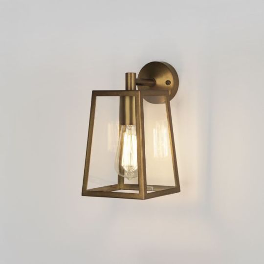Astro Calvi Wall 215 Outdoor Wall Light in Antique Brass