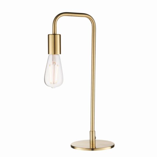 Rubens Table Lamp in Satin Brass Plate Finish