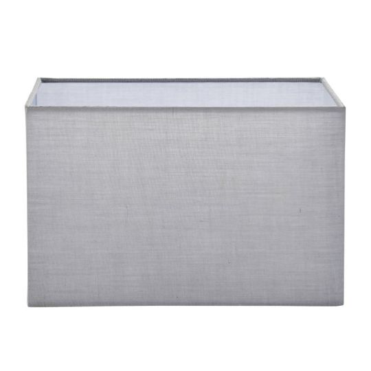 Endon Rectangular 1lt Shade in Grey Fabric