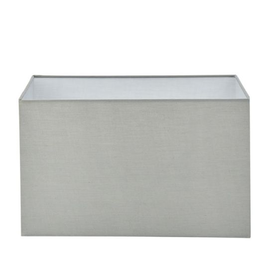 Endon Rectangular 1lt Shade in Grey Fabric