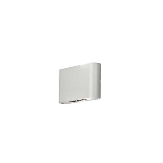 Konstsmide 7854-250 Matt White Chieri - Painted Aluminium / Clear Glass / Adjustable Beam (18x4.5x11.5)