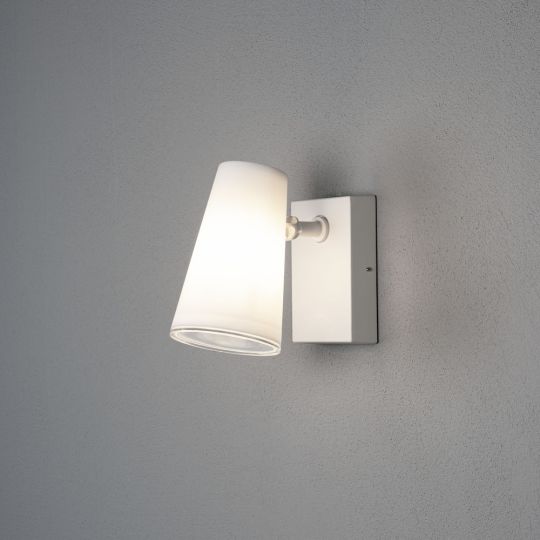 Konstsmide 7872-250 White Fano - Painted Aluminium / Opal Acrylic Glass (18x21x12)