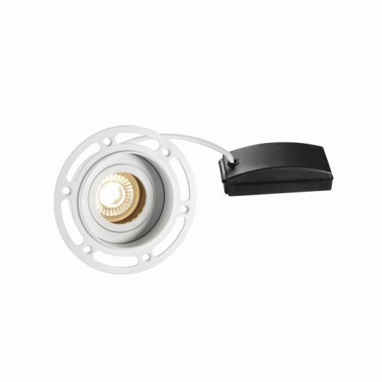 Saxby Trimless Downlight Round 50W in Matt White Paint