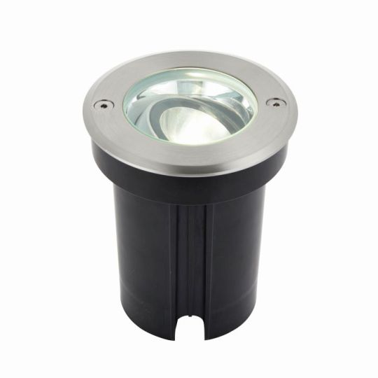 Saxby Hoxton Ip67 6W in Brushed Stainless Steel & Clear Glass