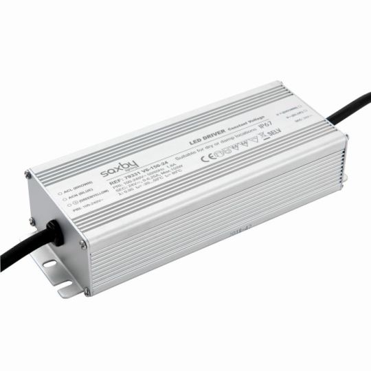 Saxby Led Driver Constant Voltage Ip67 24V 150W Ip67 in Aluminium