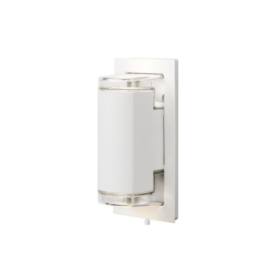 Konstsmide 7987-250 Matt White Potenza - Painted Aluminium / Clear Acrylic Glass (11.5x10x22.5)