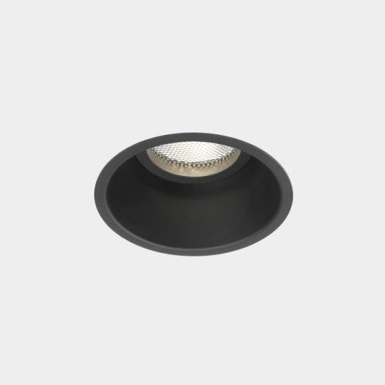 Astro Minima Round Fixed Indoor Downlight in Matt Black