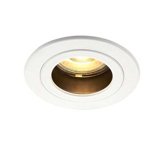 Saxby Cast Baffle 50W in Matt White Paint