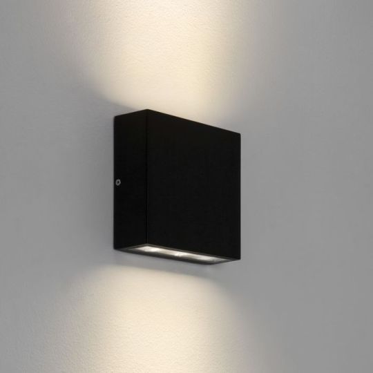 Astro Elis Twin LED Outdoor Wall Light in Textured Black