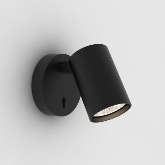 Astro Ascoli Single Switched Indoor Reading Light in Matt Black (1286079)