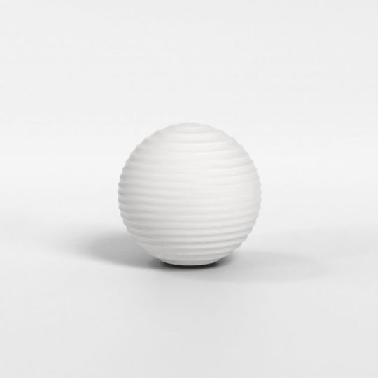 Astro Tacoma Ribbed Glass Shade in White Opal Glass