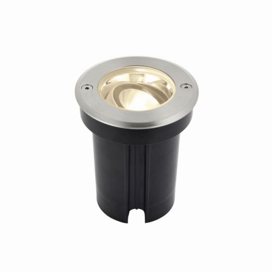 Saxby Hoxton Ip67 6W in Brushed Stainless Steel & Clear Glass