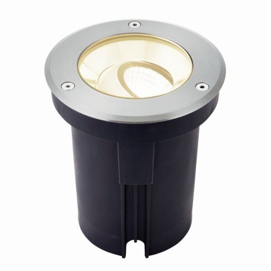 Saxby Hoxton Ip67 13W in Brushed Stainless Steel & Clear Glass
