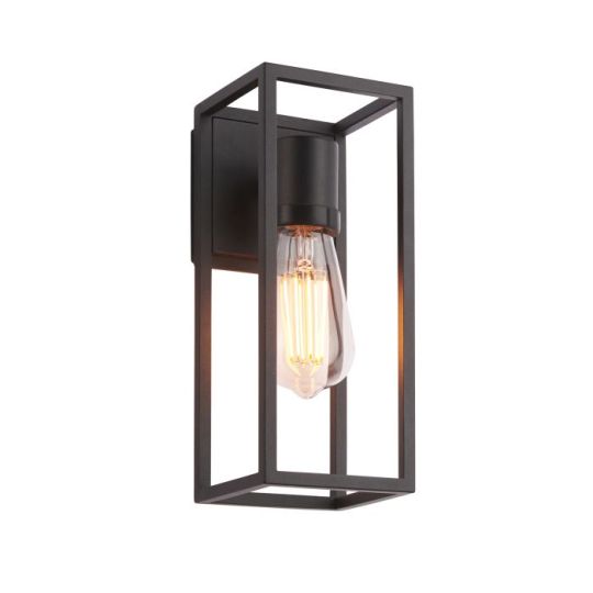 Endon Herbert 1lt Wall in Textured Black