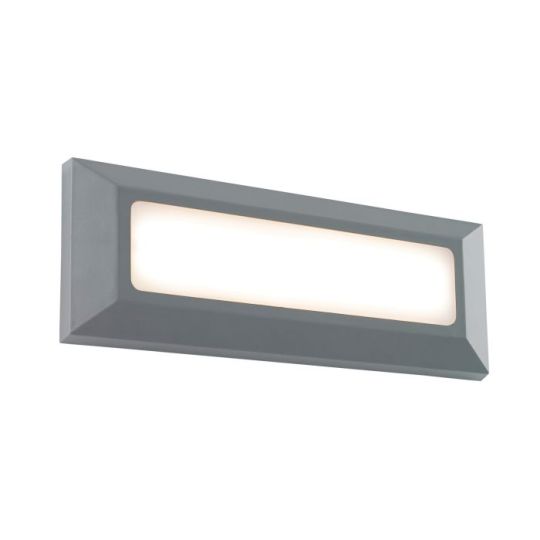 Saxby Severus Landscape Direct Ip65 3W in Grey Abs Plastic & Frosted Pc
