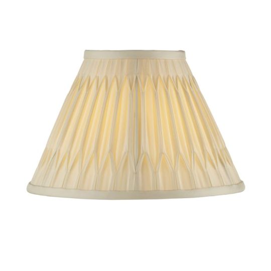 Chatsworth 25cm Double Pinch Ivory Silk Shade