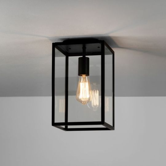 Astro Homefield Ceiling Outdoor Ceiling Light in Textured Black