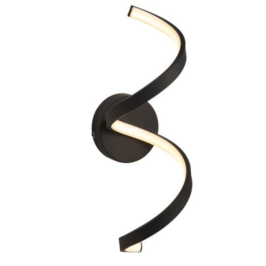 Astral Wall Light in Textured Black & White Silicone Shade