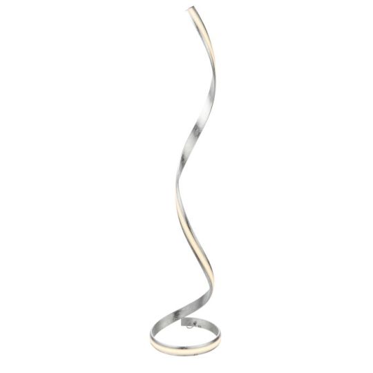 Endon Aria 1lt Floor in Silver Leaf & White Acrylic