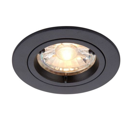 Saxby Cast Fixed 50W in Matt Black Paint