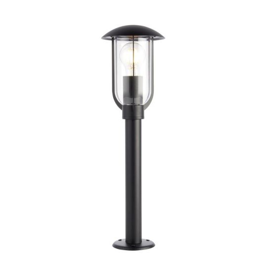 Endon Quinn 1lt Floor in Textured Black & Clear Pc