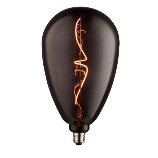 Wisp E27 Filament in Smoked Glass Shade