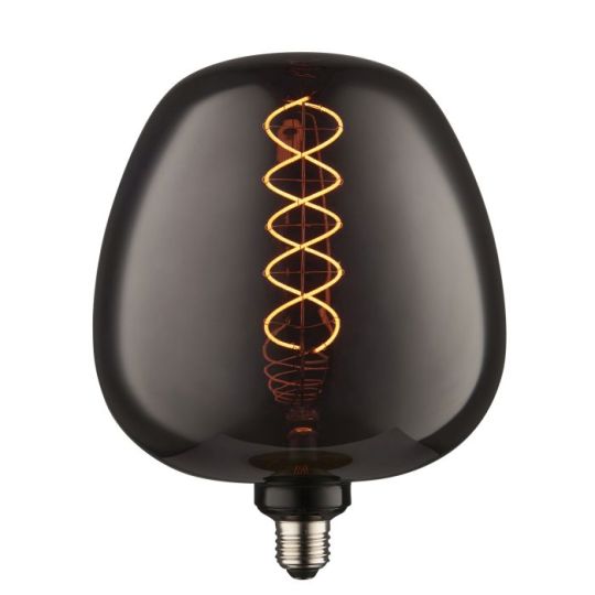 Endon Helix 1lt Lamp in Smoked Glass