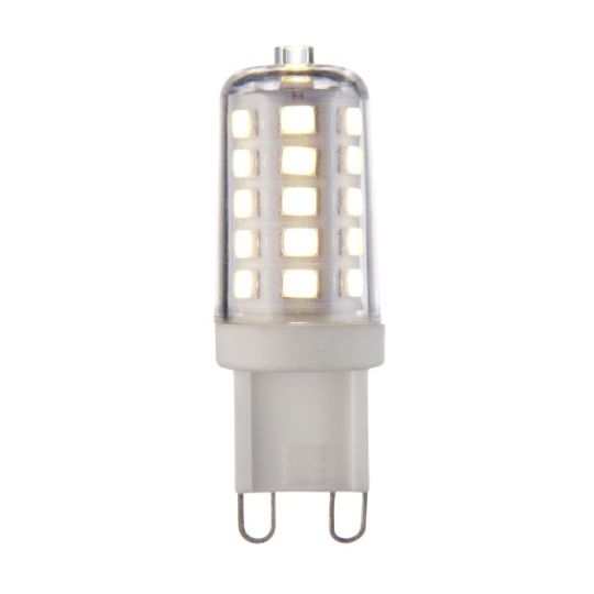 Saxby G9 Led Smd 320Lm Dimmable 3.2W in Clear & Gloss White Pc
