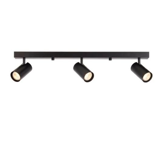 Rez 3 Light Plate Spotlight in Matt Black Finish