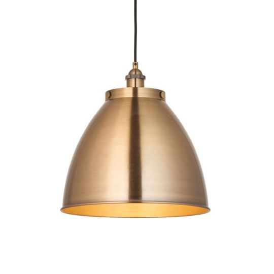 Franklin Large Pendant in Antique Brass Plate Finish