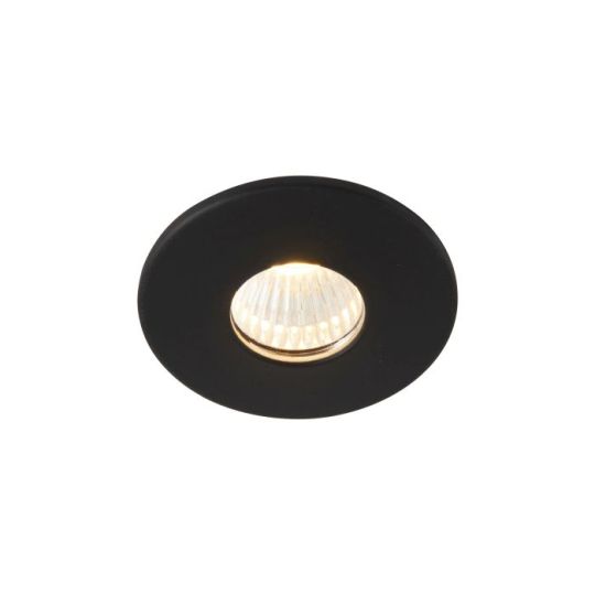 Saxby Lalo 3000K Ip44 4W in Clear Acrylic & Matt Black Paint