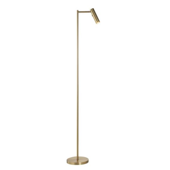 Endon Dedicated Reader 1lt Floor in Warm Brass Plate