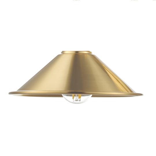 Dar Accessory Easy Fit Aged Brass Metal Shade 18cm