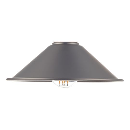 Dar Accessory Easy Fit Pewter Metal Shade 18cm