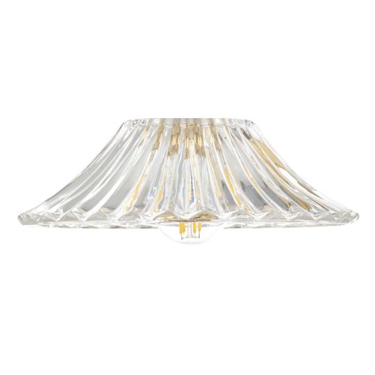 Dar Accessory Easy Fit Clear Flared Glass Shade