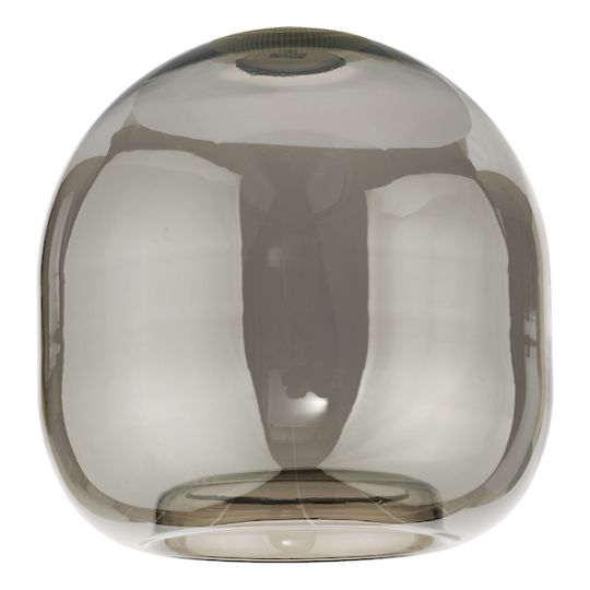 Dar Aiden Easy Fit Pendant Smoked Glass