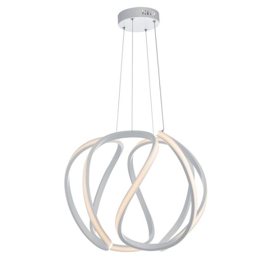 Dar Alonsa Pendant Large White LED