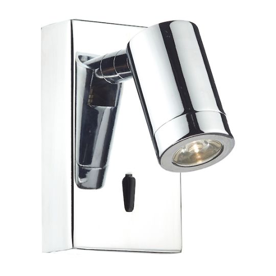 Dar Anvil Wall Bracket Polished Chrome LED