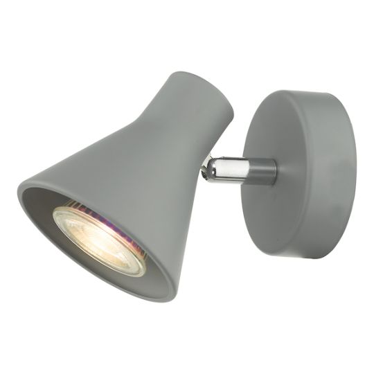 Dar Diza Single Wall Spotlight Matt Grey