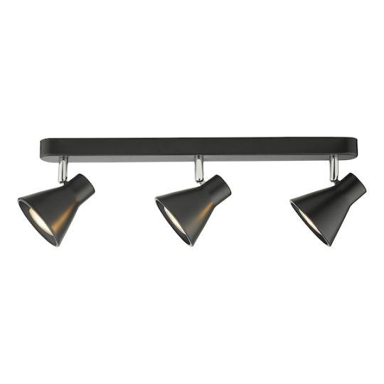 Dar Diza 3 Light Bar Spotlight Matt Black