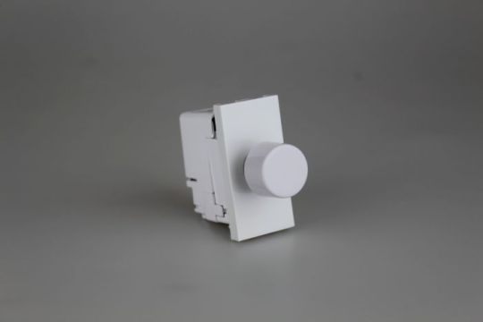 Varilight White 2-Way Push On/Off Rotary LED Dimmer 0-100W (max 10 LEDs)