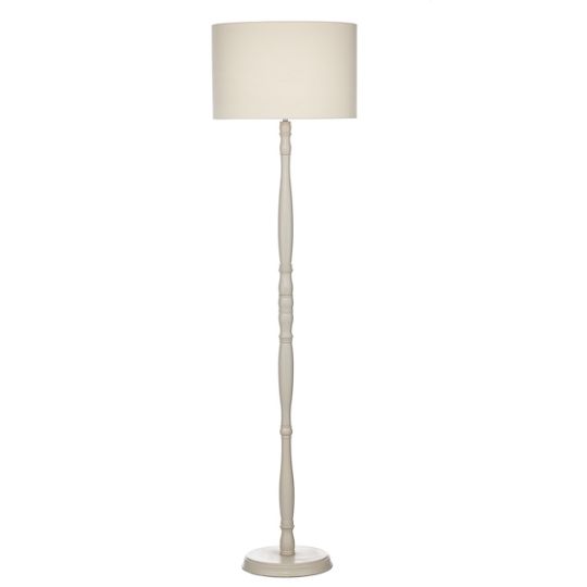 Dar Dunlop Floor Lamp Cream With Shade