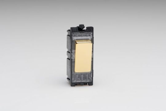 Varilight Brass 10A Multi-Way Push Retractive Switch