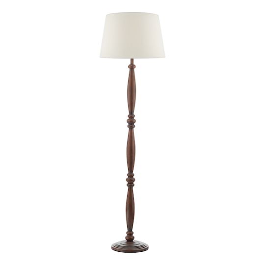Dar Hayward Floor Lamp Dark Wood Base Only
