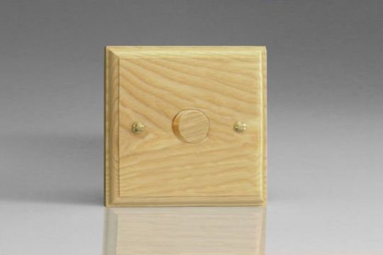 Varilight Ash 1-Gang 2-Way Push-On/Off Rotary Dimmer 1 x 60-400W