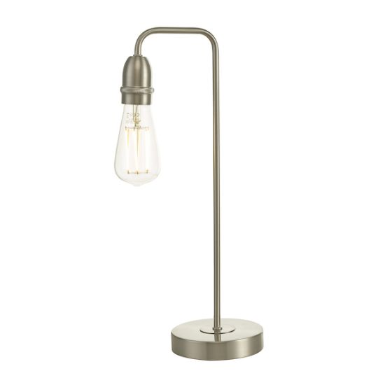 Dar Kiefer Table Lamp Satin Chrome