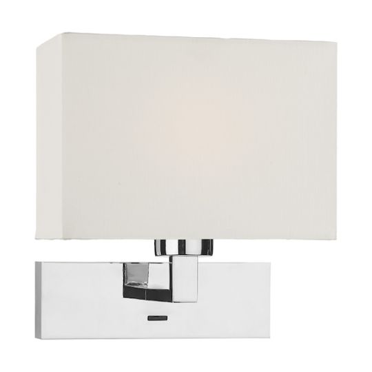 Dar Modena Wall Light In Polished Chrome (Bracket Only)