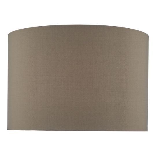 Dar Mubina Grey Faux Silk Drum Shade 30cm