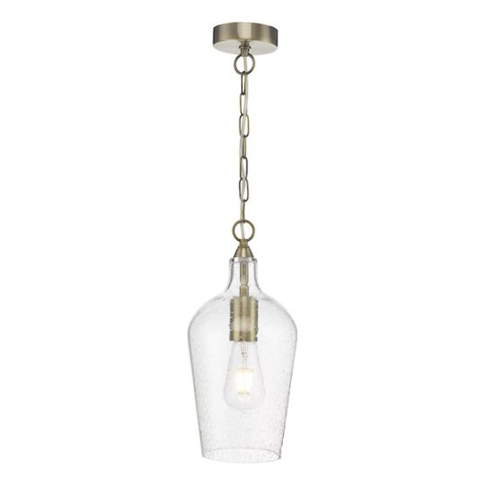 Dar Nida Pendant Antique Brass Glass