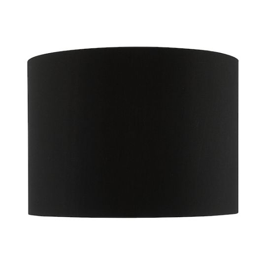 Dar Roja Black Cotton Drum Shade 24cm